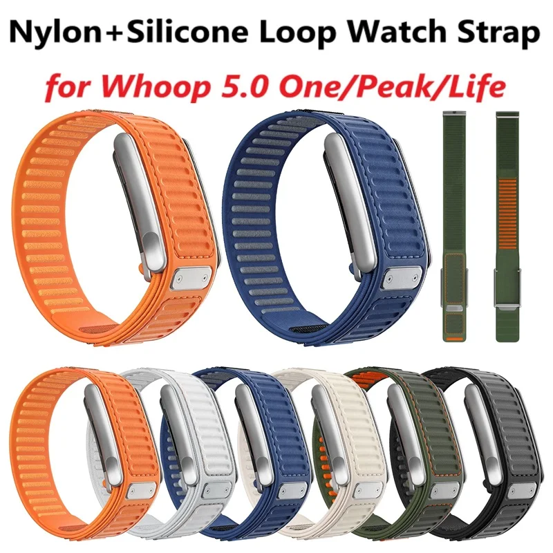 Sport Loop Velcro - Pulseira de Nylon e Silicone para