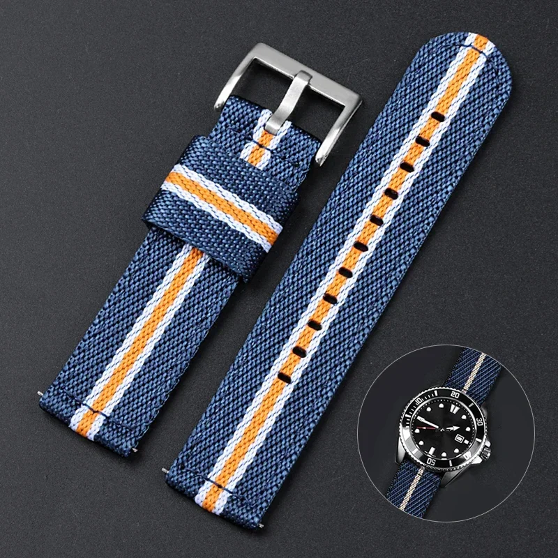 Suede Strap Watch - Pulseira de nylon de liberação rápida