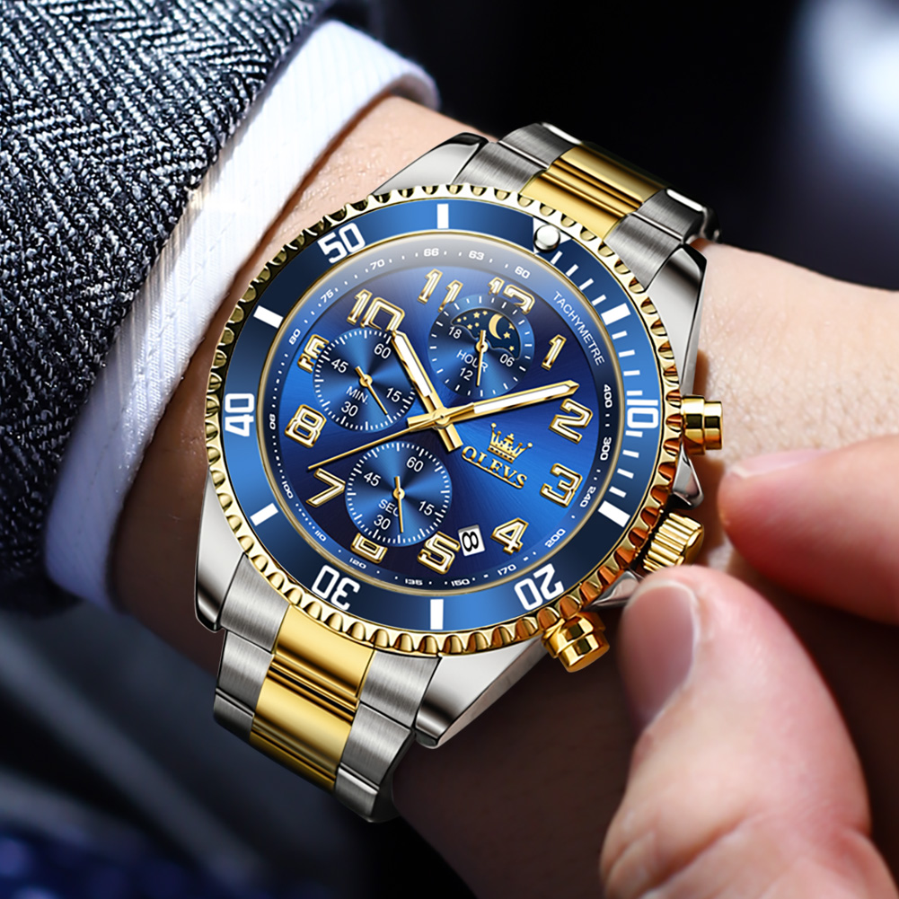 Rolex Watch Submariner - OLEVS Novo Relógio Esportivo Masculino Cronógrafo