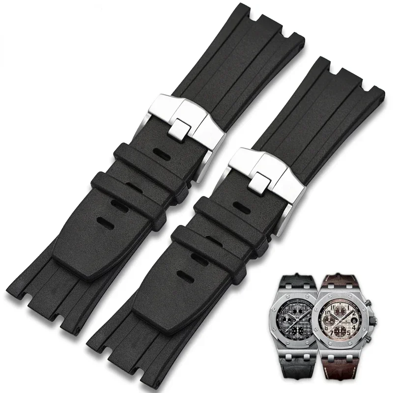 Audemars Piguet Watch Royal Oak Offshore - Pulseira de relógio de borracha para