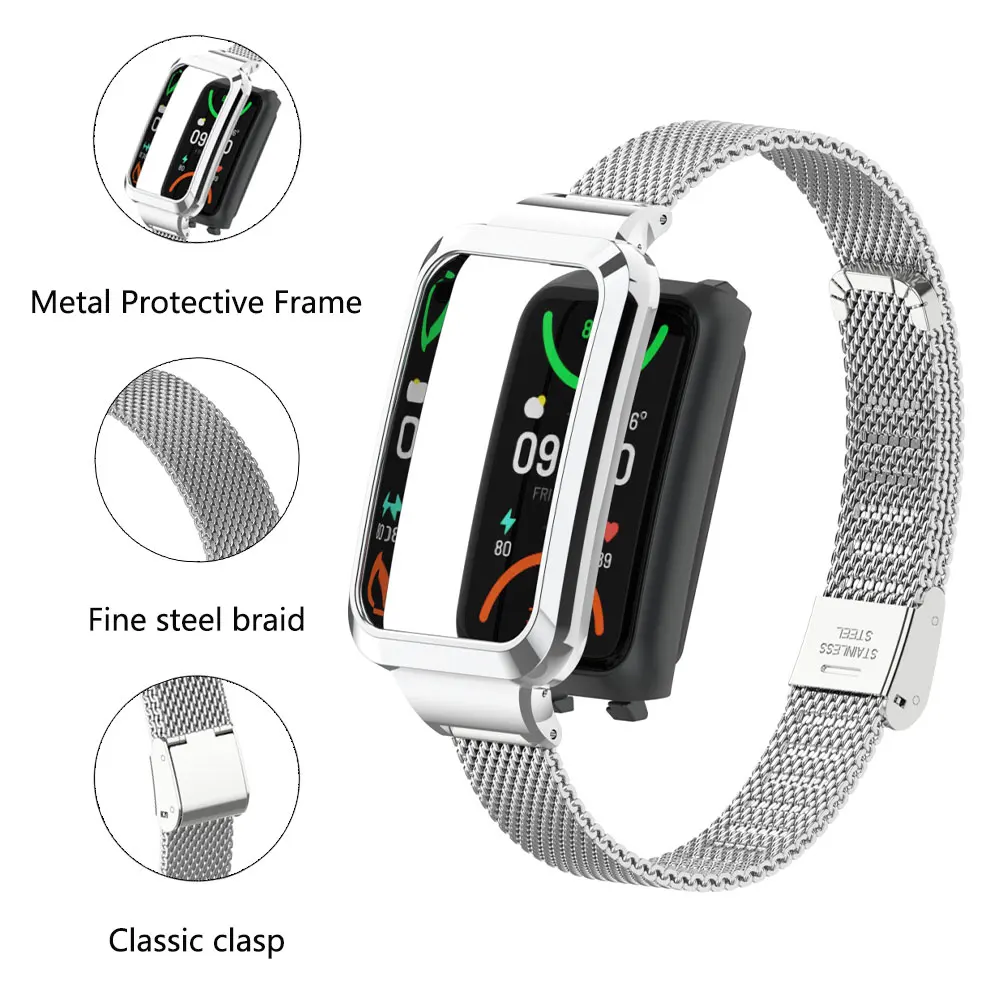 Adequado para relógio Oppo Ban - Mesh Strap Metal avaliação e preço