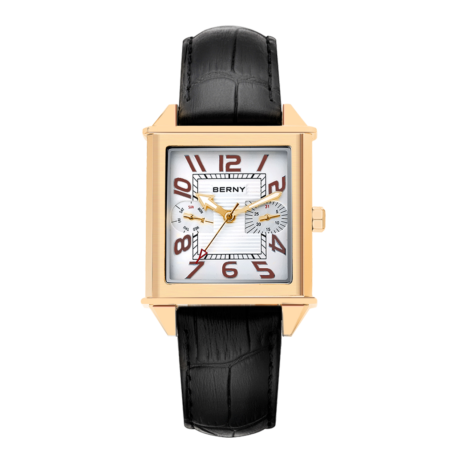Relógio de Quartzo BERNY 6P25  - Cartier Watch Tank avaliação e preço