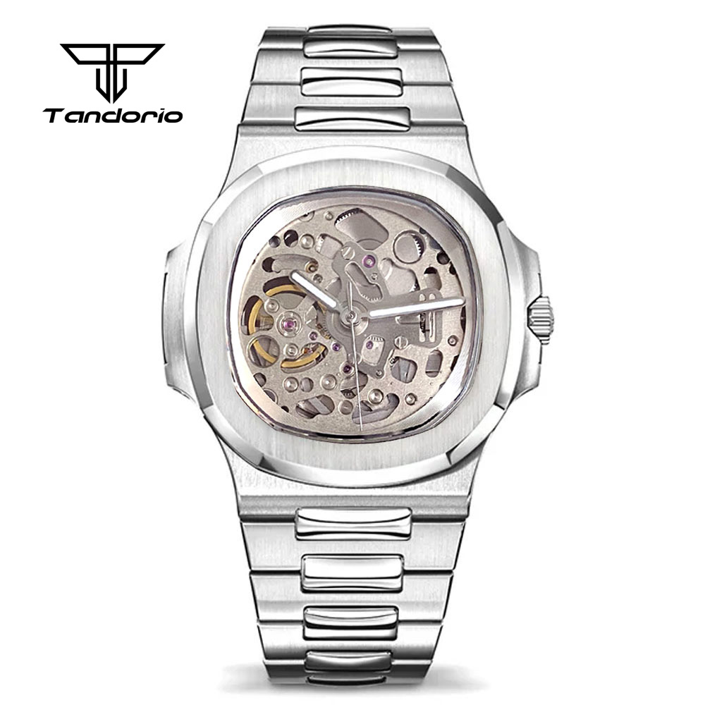 Relógio Tandorio 40mm com vidr - Patek Philippe Watch Nautilus avaliação e preço