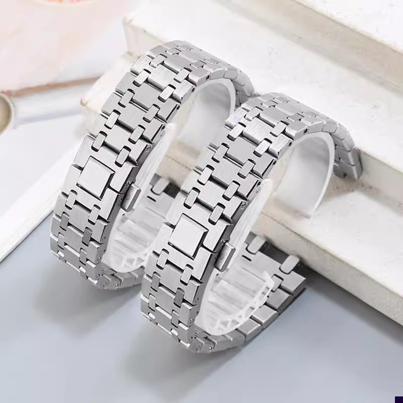Pulseira de prata de aço inoxi - Audemars Piguet Watch Royal Oak avaliação e preço