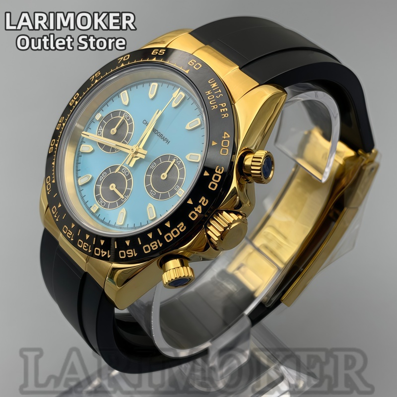 Larimoker 39mm relógio esporti - Rubber Strap Diver avaliação e preço