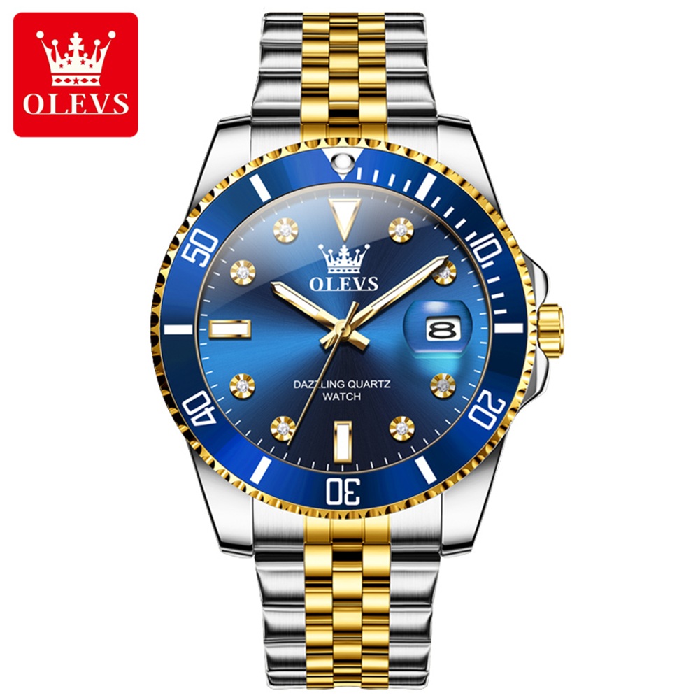 Olevs relógio de luxo negócios - Rolex Watch Submariner avaliação e preço