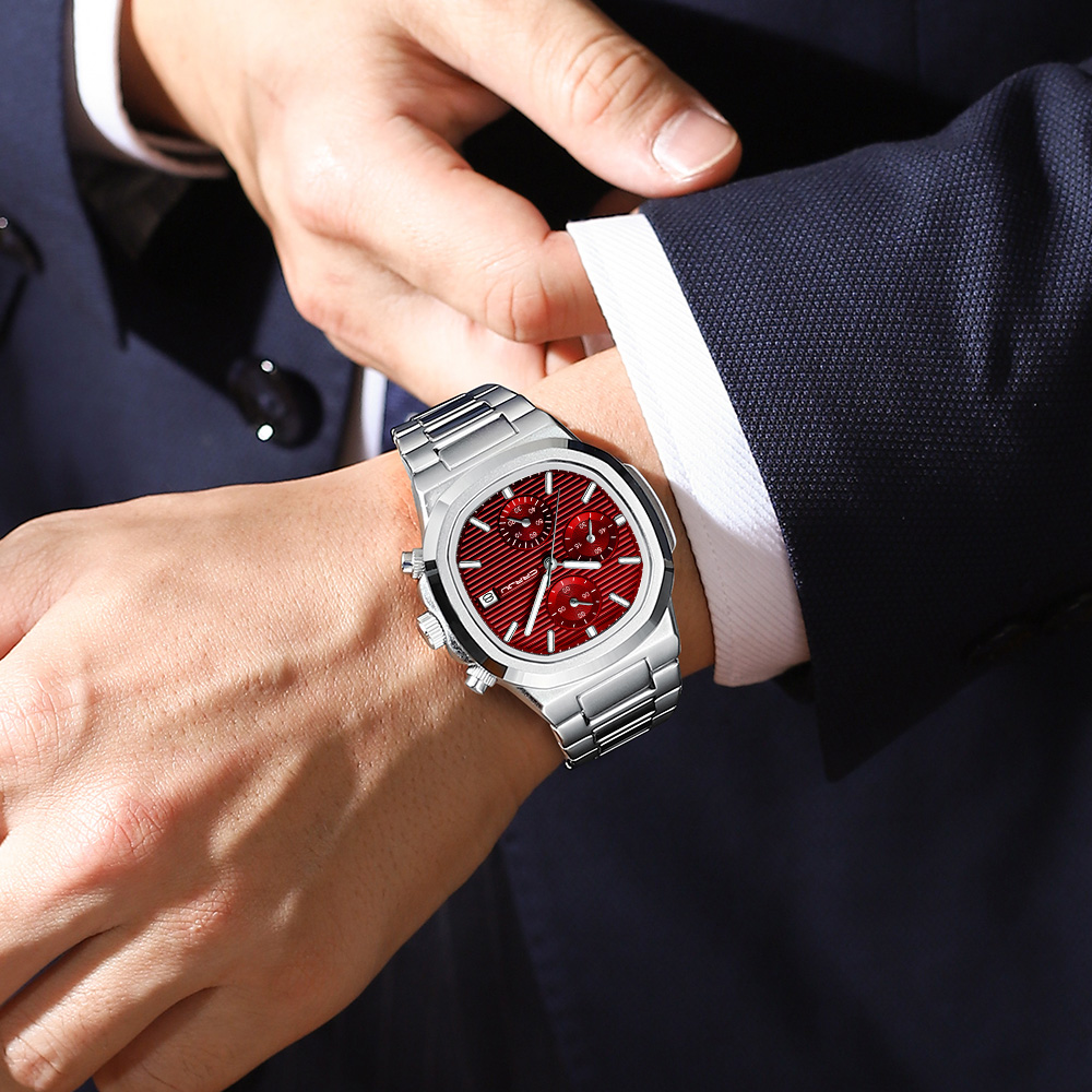 Crrju luxo homem relógio de ne - Patek Philippe Watch Nautilus avaliação e preço