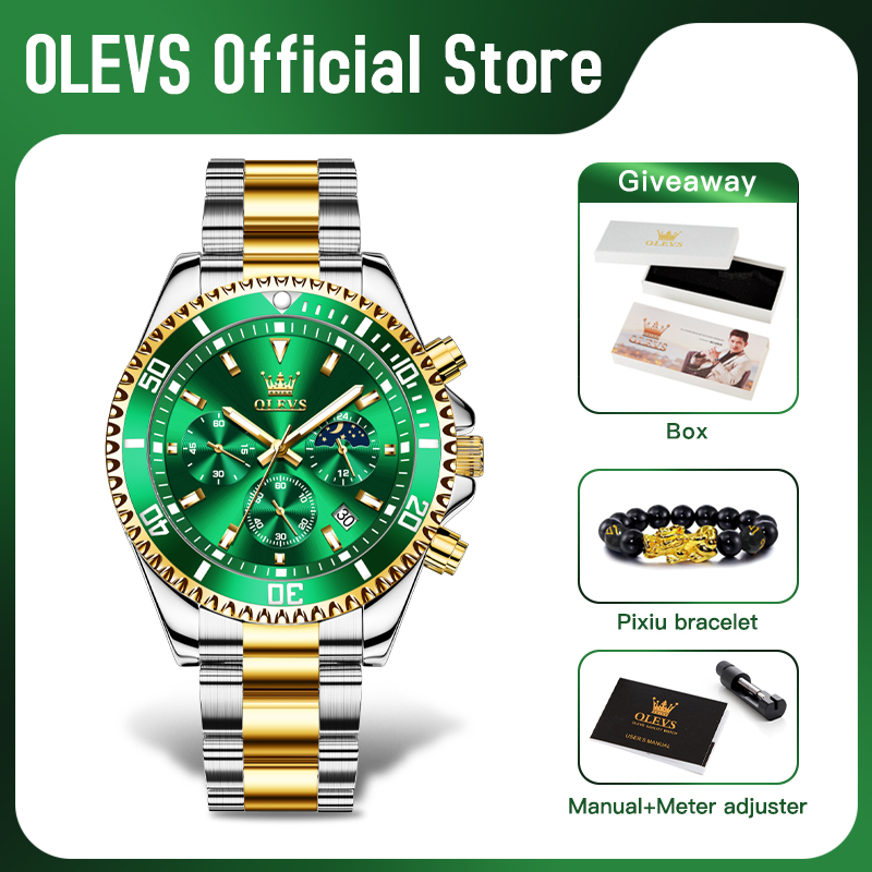 Relógio Masculino OLEVS 2870,  - Rolex Watch Submariner avaliação e preço