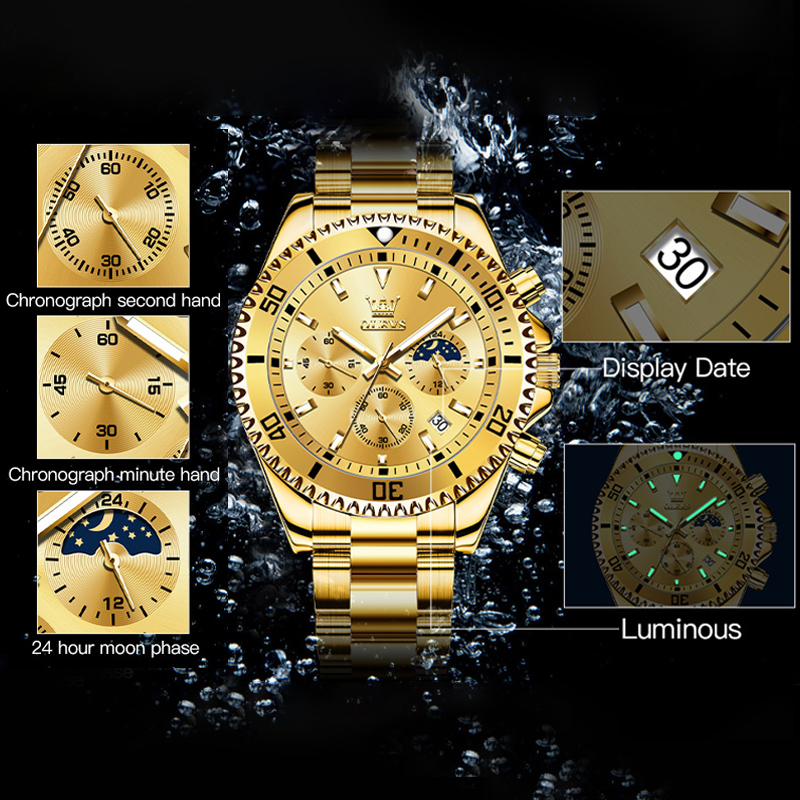 Relógio Masculino OLEVS 2870,  - Rolex Watch Submariner avaliação e preço